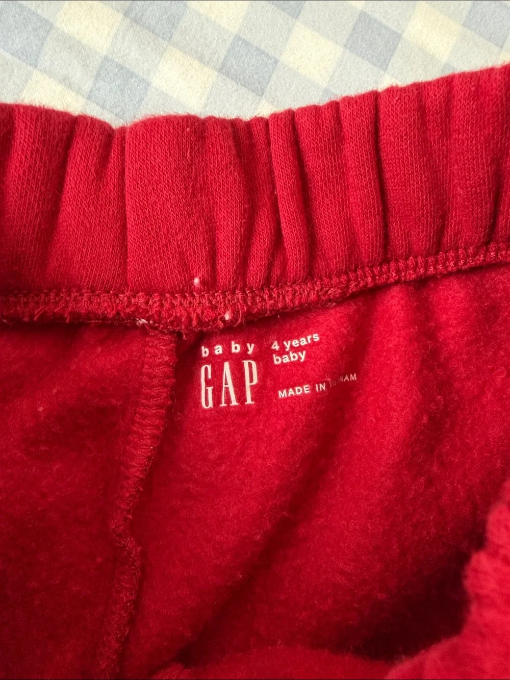 GAP Bright Red Fleece Sweatpants